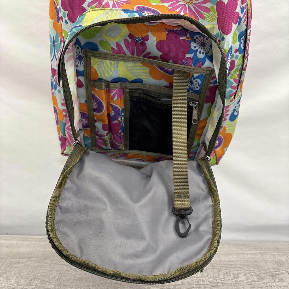 L.L.Bean Deluxe Backpack - Retro Flower Print - Picture 6 of 9